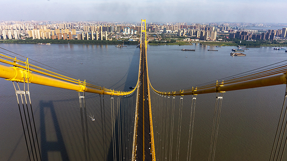 Мост Янсыган / 武汉杨泗港长江大桥